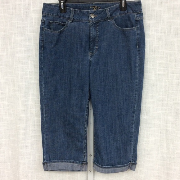 Riders by Lee Size 14 Medium Blue Jean Capris - Picture 1 of 12